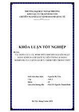 Đề tài Tác động của các hình thức khuyến mại lên hoạt động kinh doanh dịch vụ viễn thông di động mobifone của tập đoàn bưu chính viễn thông VNPT