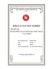 Đề tài Tái bảo hiểm tài sản ở Bảo Việt: thực trạng và giải pháp
