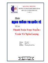Đề tài Thanh toán trực tuyến : Vcoin và ngân lượng