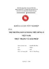 Đề tài Thị trường bán lẻ hàng tiêu dùng ở Việt Nam: thực trạng và giải pháp