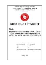 Đề tài Thị trường dầu thô thế giới và chiến lược marketing trong kinh doanh xuất nhập khẩu dầu thô của Việt Nam