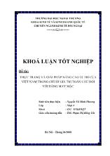 Đề tài Thực trạng và giải pháp nâng cao vị trí của Việt Nam trong chuỗi giá trị toàn cầu đối với hàng may mặc