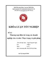 Đề tài Thương mại điện tử trong các doanh nghiệp vừa và nhỏ: Thực trạng và giải pháp