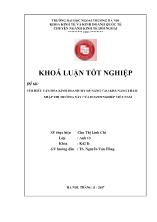 Đề tài Tìm hiểu văn hóa kinh doanh mỹ để nâng cao khả năng thâm nhập thị trường này của doanh nghiệp Việt Nam