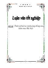 Đề tài Tính xã hội và tính cộng đồng của kiến trúc Hà Nội
