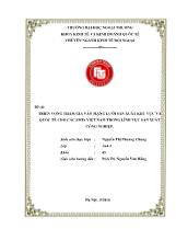 Đề tài Triển vọng tham gia vào mạng lưới sản xuất khu vực và quốc tế cho các SMES Việt Nam trong lĩnh vực sản xuất công nghiệp