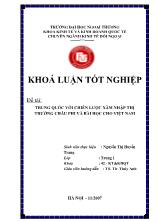 Đề tài Trung Quốc với chiến lược xâm nhập thị trường Châu Phi và bài học cho Việt Nam