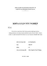 Đề tài Ứng dụng giải pháp trí tuệ doanh nghiệp ( business intelli gence) vào hoạt động kinh doanh: thách thức, triển vọng, và một số khuyến nghị cho các doanh nghiệp Việt Nam