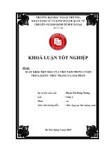 Đề tài Xuất khẩu dệt may của Việt Nam trong 5 năm trở lại đây, thực trạng và giải pháp