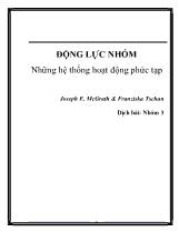 Động lực nhóm Những hệ thống hoạt động phức tạp