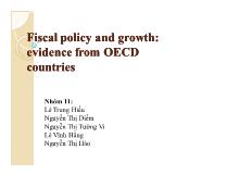 Fiscal policy and growth: evidence from OECD countries