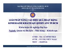Giải pháp nâng cao hiệu quả hoạt động kinh doanh khách sạn Queen ANN Tp.HCM