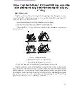 Giáo trình hình thành kỹ thuật kết cấu của đập bản phẳng và đập bản vòm trong kết cấu trụ chống
