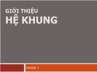 Giới thiệu hệ khung