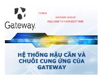 Hệ thống hậu cần và chuỗi cung ứng của gateway hệ thống hậu cần và chuỗi cung ứng của gateway