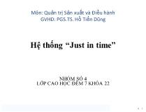 Hệ thống“Just in time”