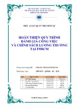 Hoàn thiện quy trình đánh giá công việc và chính sách lương thưởng tại F9HCM