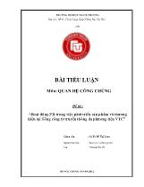 Hoạt động PR tro ng việc phát triển sản phẩm và thương hiệu tại Tổng công ty truyền thông đa phương tiện VTC