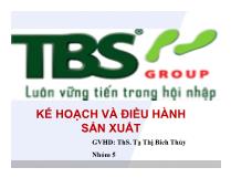 Kế hoạch và điều hành sản xuất