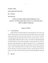 Nâng cao chất lượng nguồn nhân lực tại công ty cổ phần thiết bị kỹ thuật và ứng dụng kiến thức tự động Vinh Nam