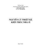 Nguyên lý thiết kế kiến trúc nhà ở