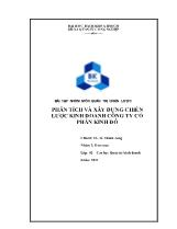 Phân tích và xây dựng chiến lược kinh doanh công ty cổ phần Kinh Đô
