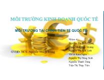 Quản trị kinh doanh quốc tế Môi trường tài chính-Tiền tệ quốc tế