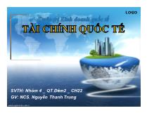 Quản trị kinh doanh quốc tế Tài chính quốc tế