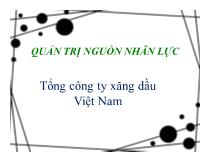 Quản trị nguồn nhân lực Tổng công ty xăng dầu Việt Nam