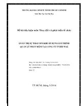 Quản trị sự thay đổi khi áp dụng qui trình quản lý phần mềm tại công ty TNHH WAE