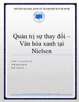 Quản trị sự thay đổi – Văn hóa xanh tại Nielsen