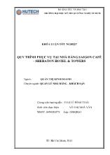 Quy trình phục vụ tại nhà hàng Saigon café – Sheraton Hotel & Towers