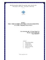 Thực hiện nghiên cứu thực tế về marketing của siêu thị điện máy Pico