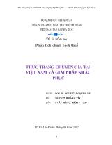 Thực trạng chuyển giá tại Việt Nam và giải pháp khắc phục