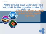 Thực trạng của việc đào tạo và phát triển nguồn nhân lực tại đơn vị