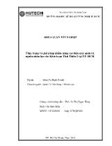 Thực trạng và giải pháp nhằm nâng cao hiệu quả quản trị nguồn nhân lực cho Khách sạn Thái Thiên 2 tại TP. HCM