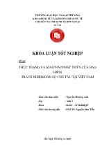 Thực trạng và giải pháp phát triển của bảo hiểm trách nhiệm dân sự chủ tàu tại Việt Nam