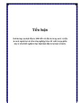 Tiểu luận Ảnh hưởng của luật đầu tư 2005 đối với đầu tư trong nước và đầu tư nước ngoài tại các khu công ng hiệp, khu chế xuất (trong phần này có nêu kinh nghiệm thực hiện luật đầu tư tại một số nước)
