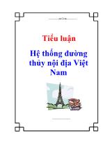 Tiểu luận Hệ thống đường thủy nội địa Việt Nam