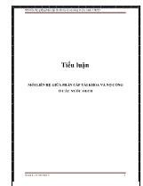 Tiểu luận Mối liên hệ giữa phân cấp tài khóa và nợ công ở các nước OECD