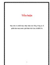 Tiểu luận Mục tiêu và chiến lược thực hiện của Tổng Công ty cổ phần bia rượu nước giải khát Sài Gòn (SABECO)