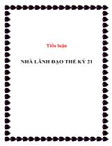 Tiểu luận Nhà lãnh đạo thế kỷ 21