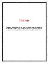 Tiểu luận Phân tích, đánh giá cung, cầu, giá cả thị trường bánh trung thu Kinh Đô tại thành phố Hồ Chí Minh trong năm 2010 và đề xuất giải pháp giúp thị trường bánh trung thu trong năm nay và các năm tới hoạt động có hiệu quả