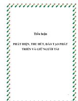 Tiểu luận Phát hiện, thu hút, đào tạo phát triển và giữ người tài