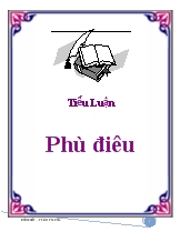Tiểu luận Phù điêu