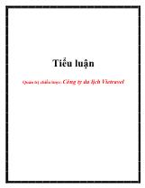 Tiểu luận Quản trị chiến lược: Công ty du lịch Vietravel