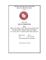 Tiểu luận quản trị rủi ro : Chiến lược phòng vệ giá xuống bằng phương pháp kết hợp quyền chọn bán (bear put spread) của tổng công ty cổ phần lương thực miền bắc