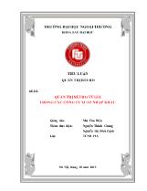 Tiểu luận quản trị rủi ro : Quản trị rủi ro tỷ giá trong các công ty xuất nhập khẩu
