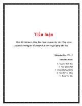 Tiểu luận Thay đổi thói quen dùng điện thoại cơ quan cho việc riêng (dùng phân tích trường lực để phân tích & đưa ra giải pháp khả thi)