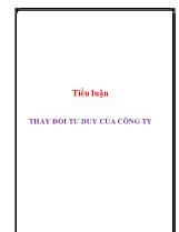 Tiểu luận Thay đổi tư duy của công ty